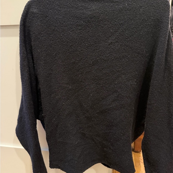 Free People Black Poncho Sweater - Picture 3 of 3